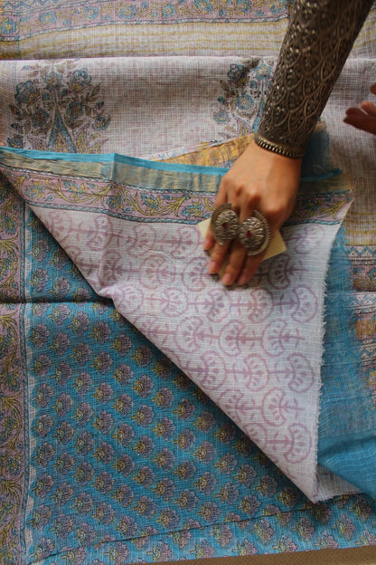 Misty Flora Kota Doriya Saree - Eternity by Sakshi