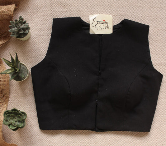 Black Double Zip Mood blouse - Eternity by Sakshi