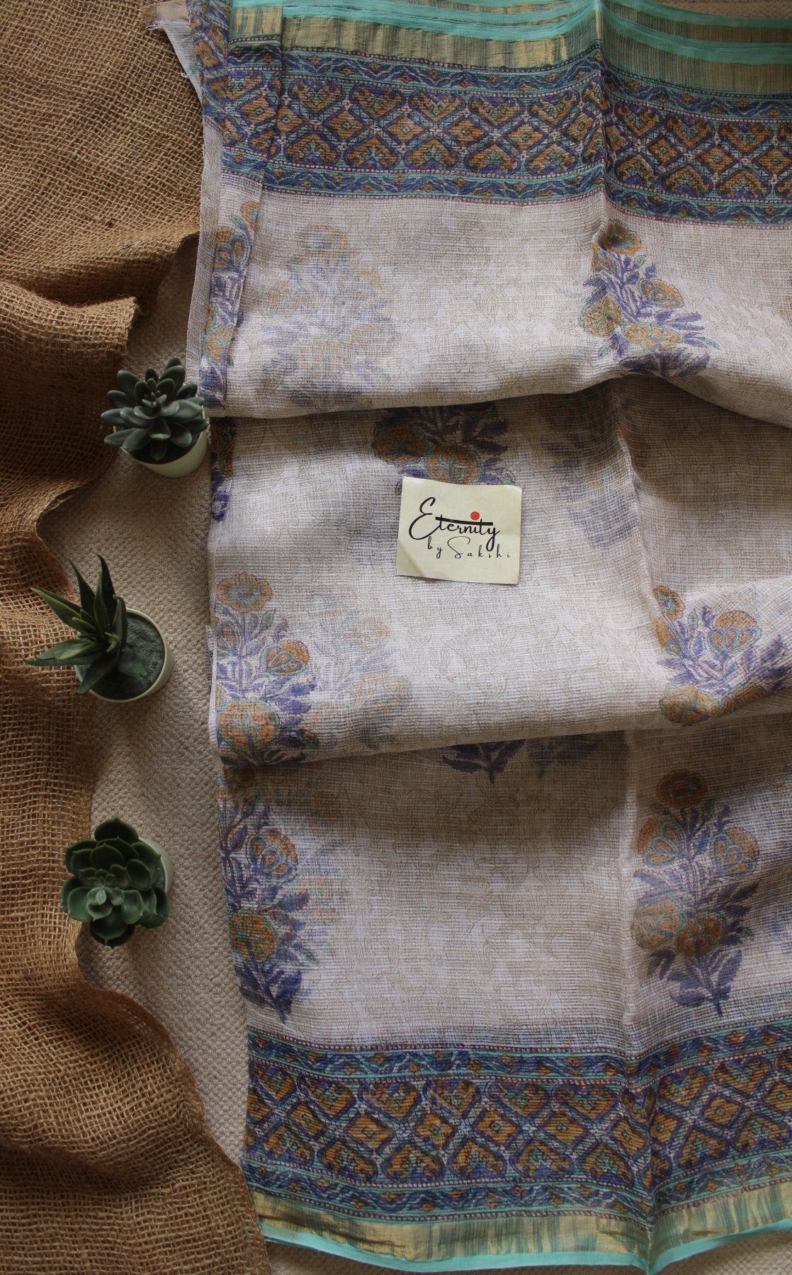 Blue Kota Doriya Saree - Eternity by Sakshi