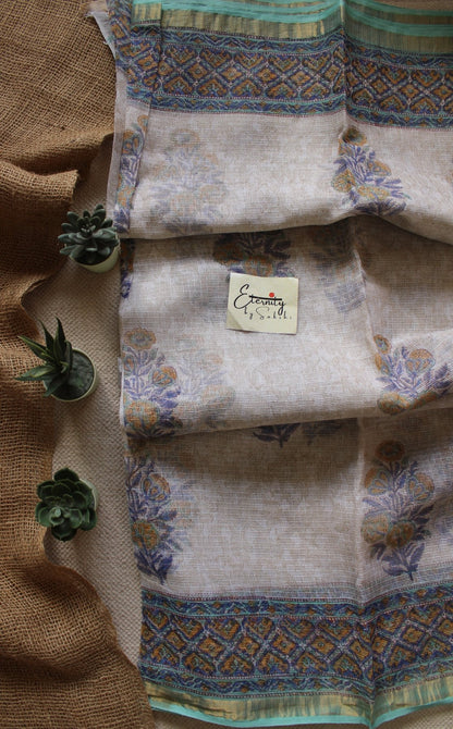 Blue Kota Doriya Saree - Eternity by Sakshi