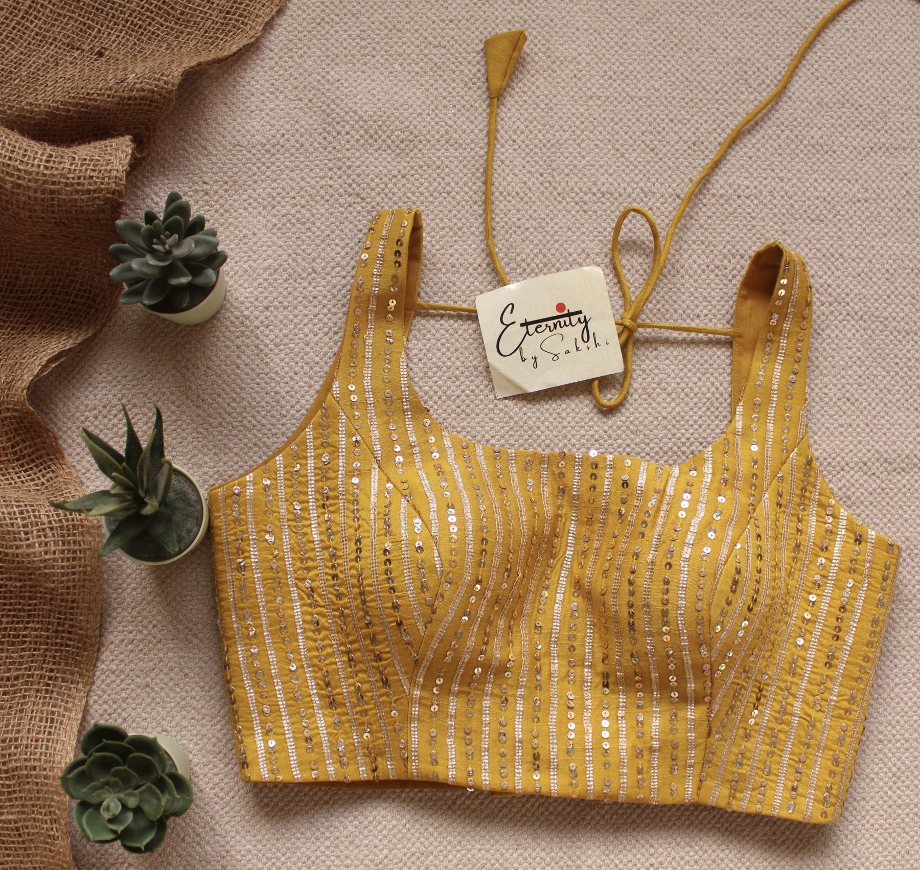 yellow Sitara Blouse - Eternity by Sakshi