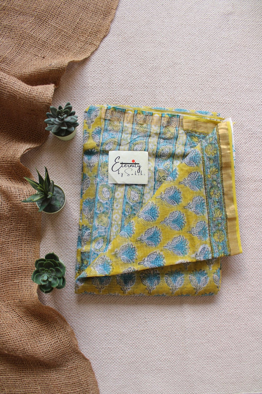 Mustard Bloom Kota Saree - Eternity by Sakshi