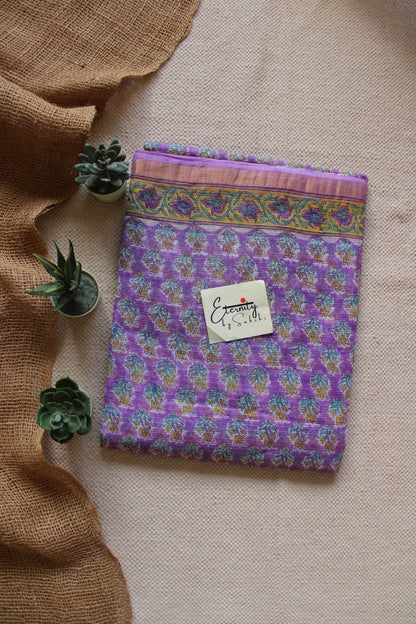 Purple Plum Kota Doriya Saree - Eternity by Sakshi