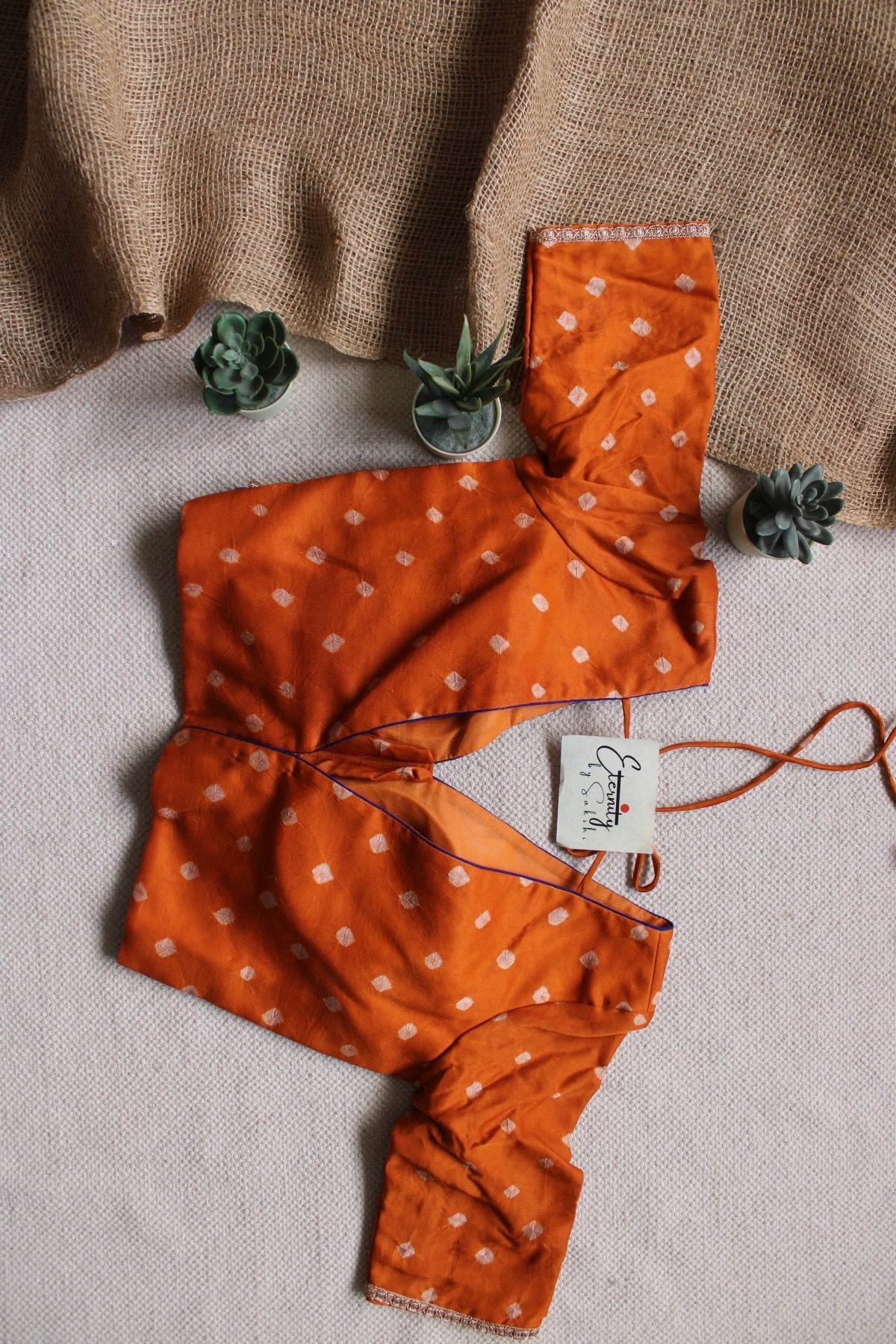 Yellow Bandhani Blouse - Eternity by Sakshi