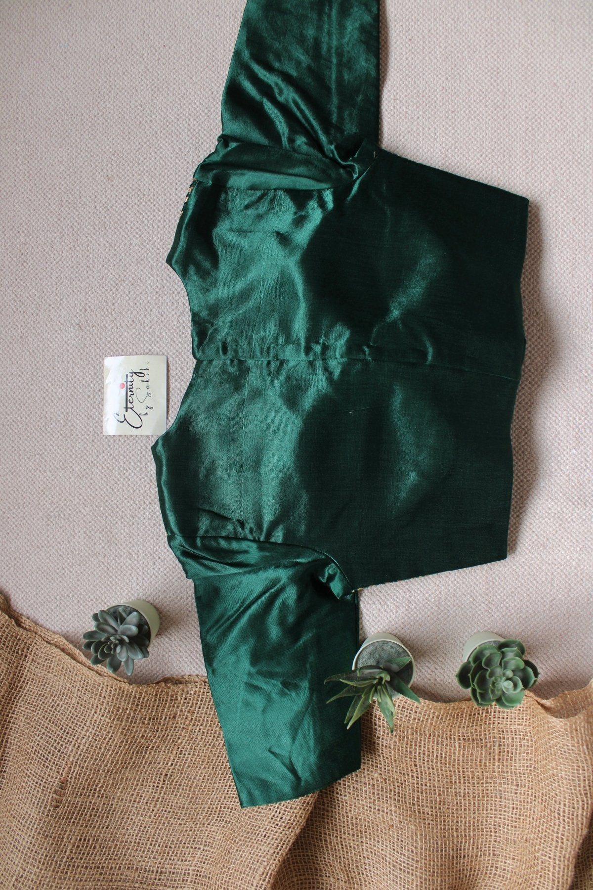 Green Dhruv Tara Patch Blouse