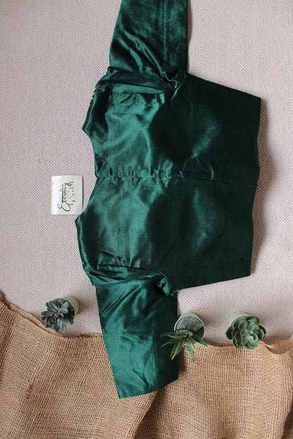 Green Dhruv Tara Patch Blouse
