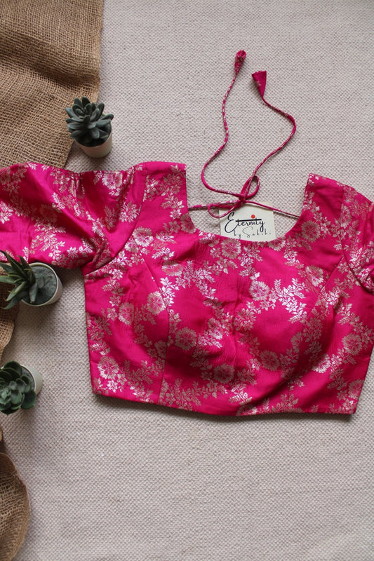 Gulaabi Boat Neck Blouse - Eternity by Sakshi