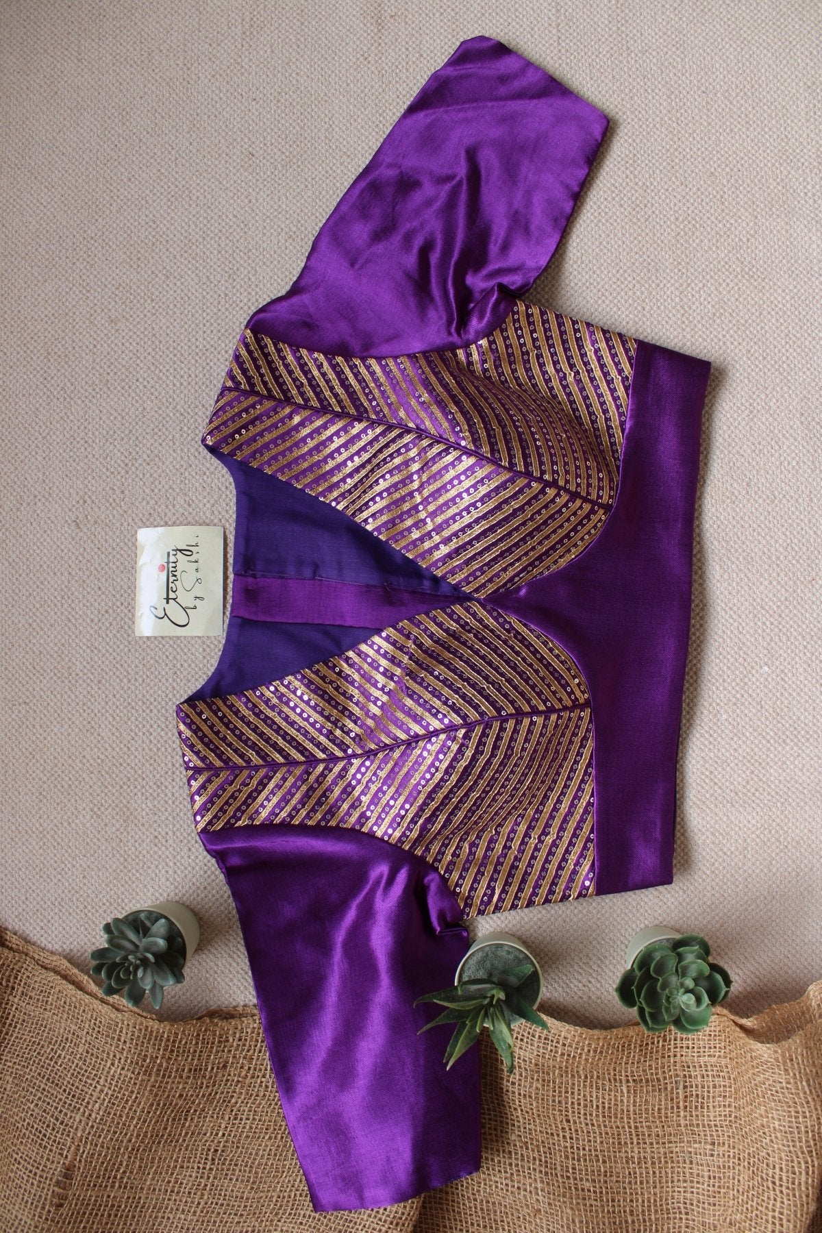 Purple Dhruv Tara Patch Blouse