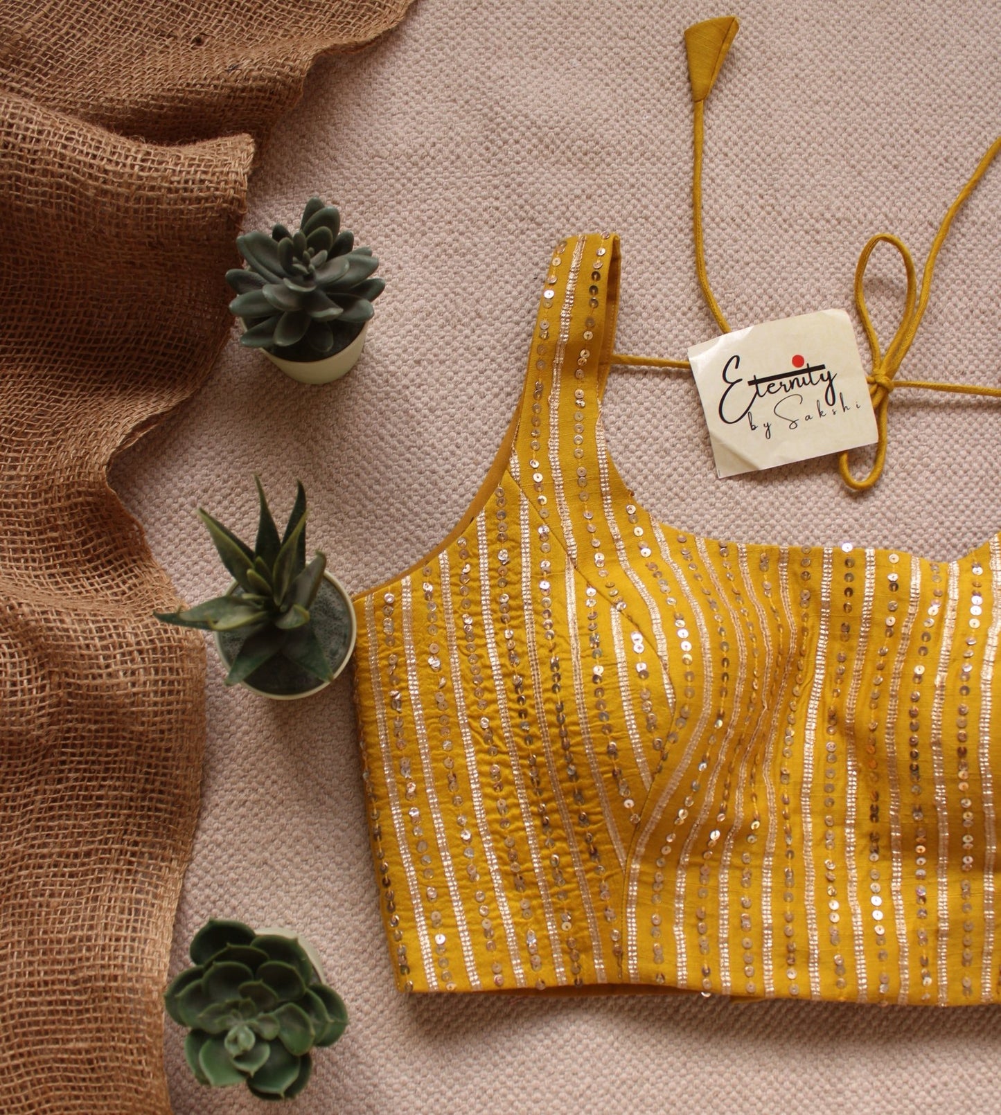 yellow Sitara Blouse - Eternity by Sakshi