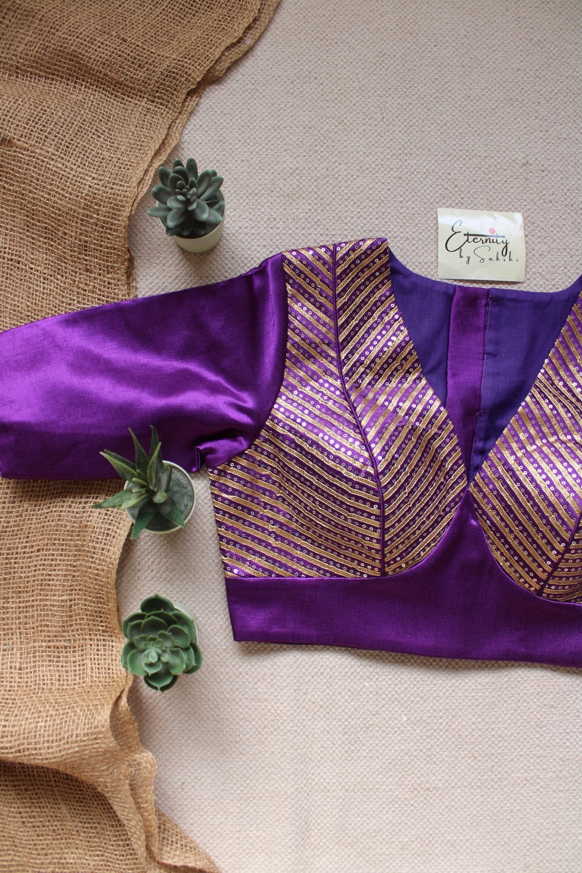 Purple Dhruv Tara Patch Blouse