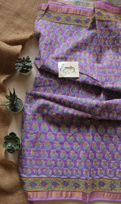 Purple Plum Kota Doriya Saree - Eternity by Sakshi