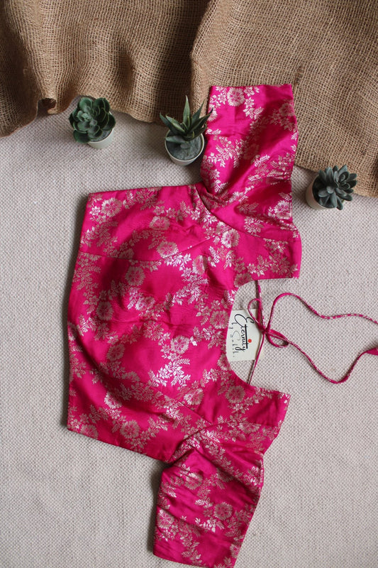 Gulaabi Boat Neck Blouse - Eternity by Sakshi