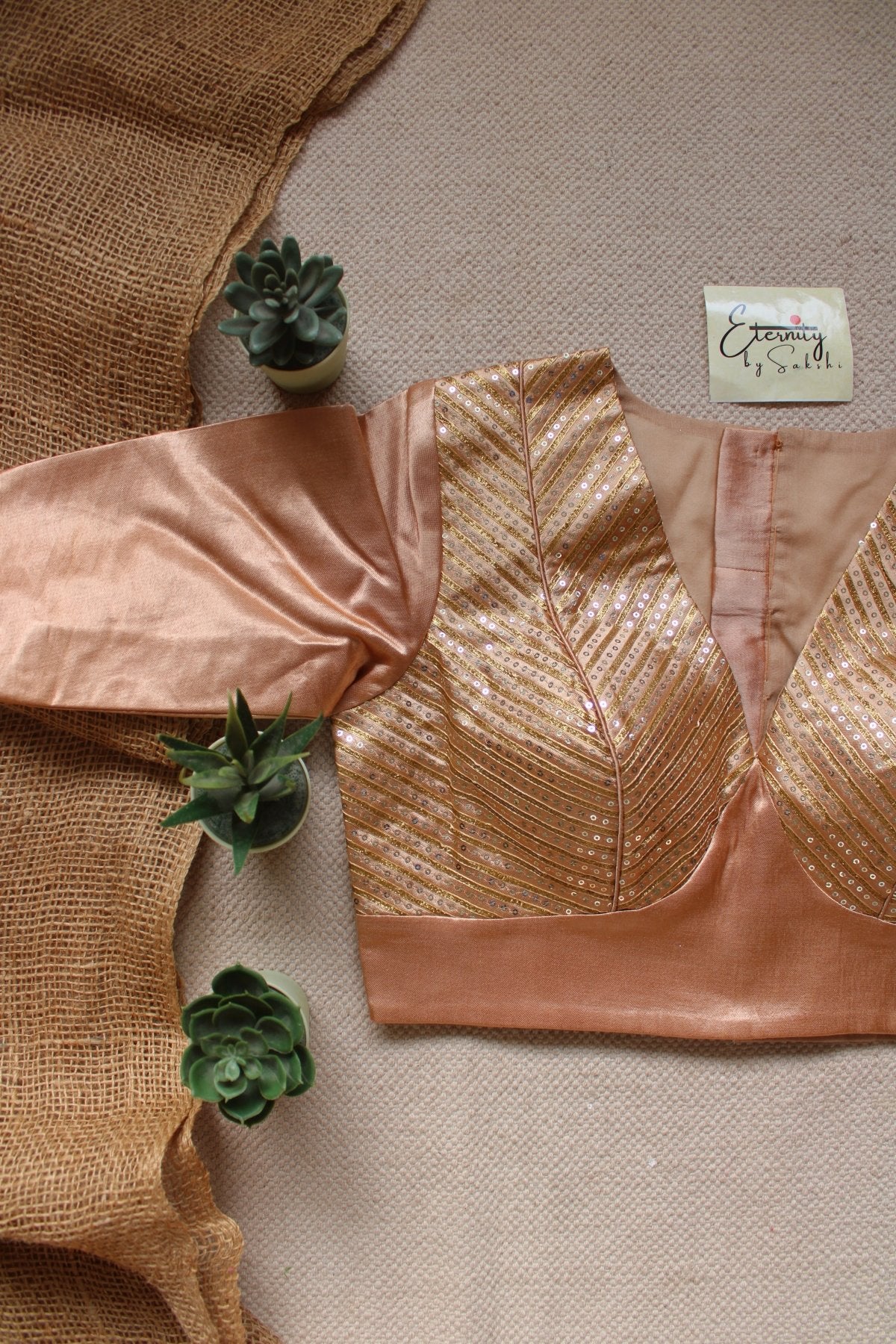 Beige Dhruv Tara Patch Blouse