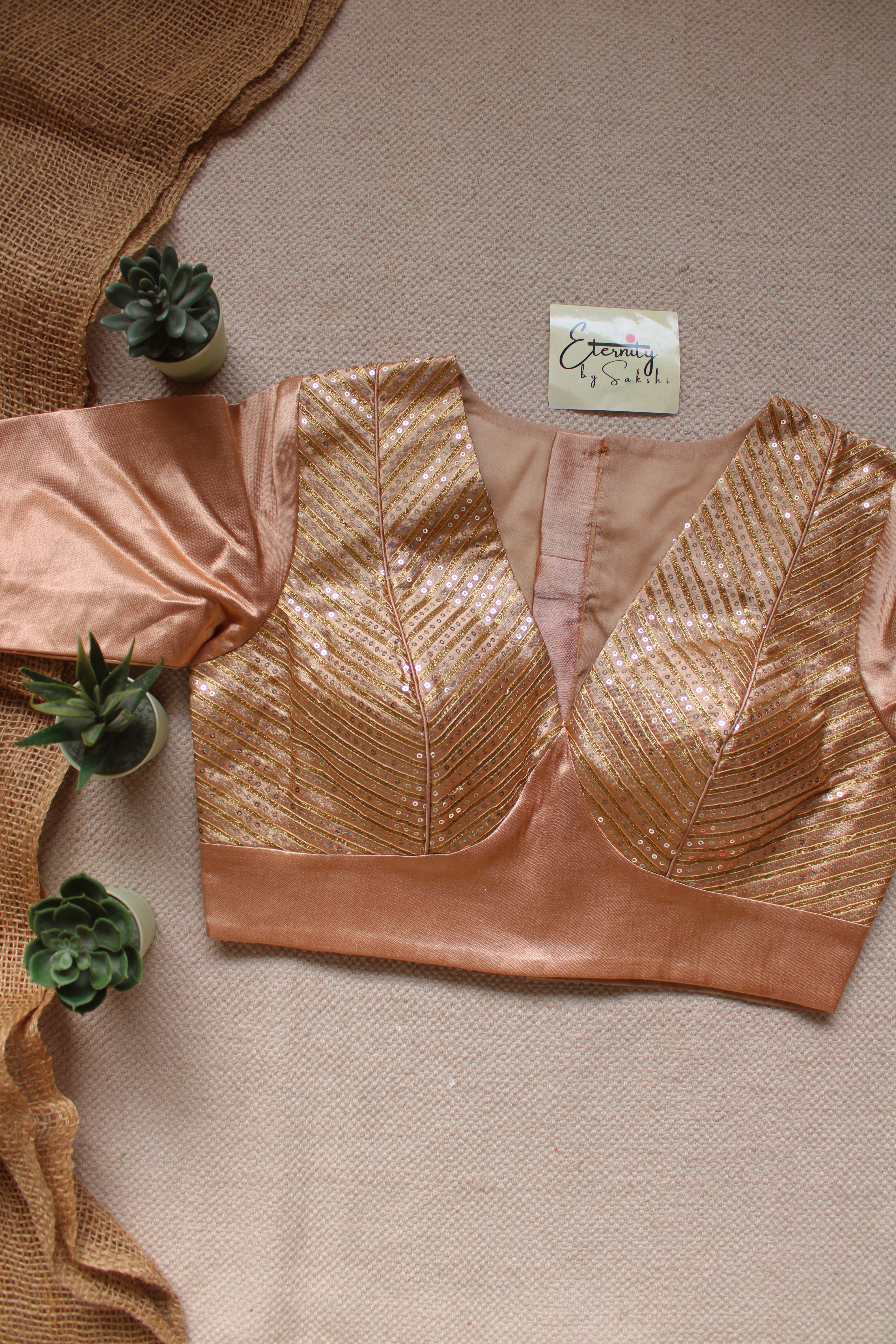 Beige Dhruv Tara Patch Blouse