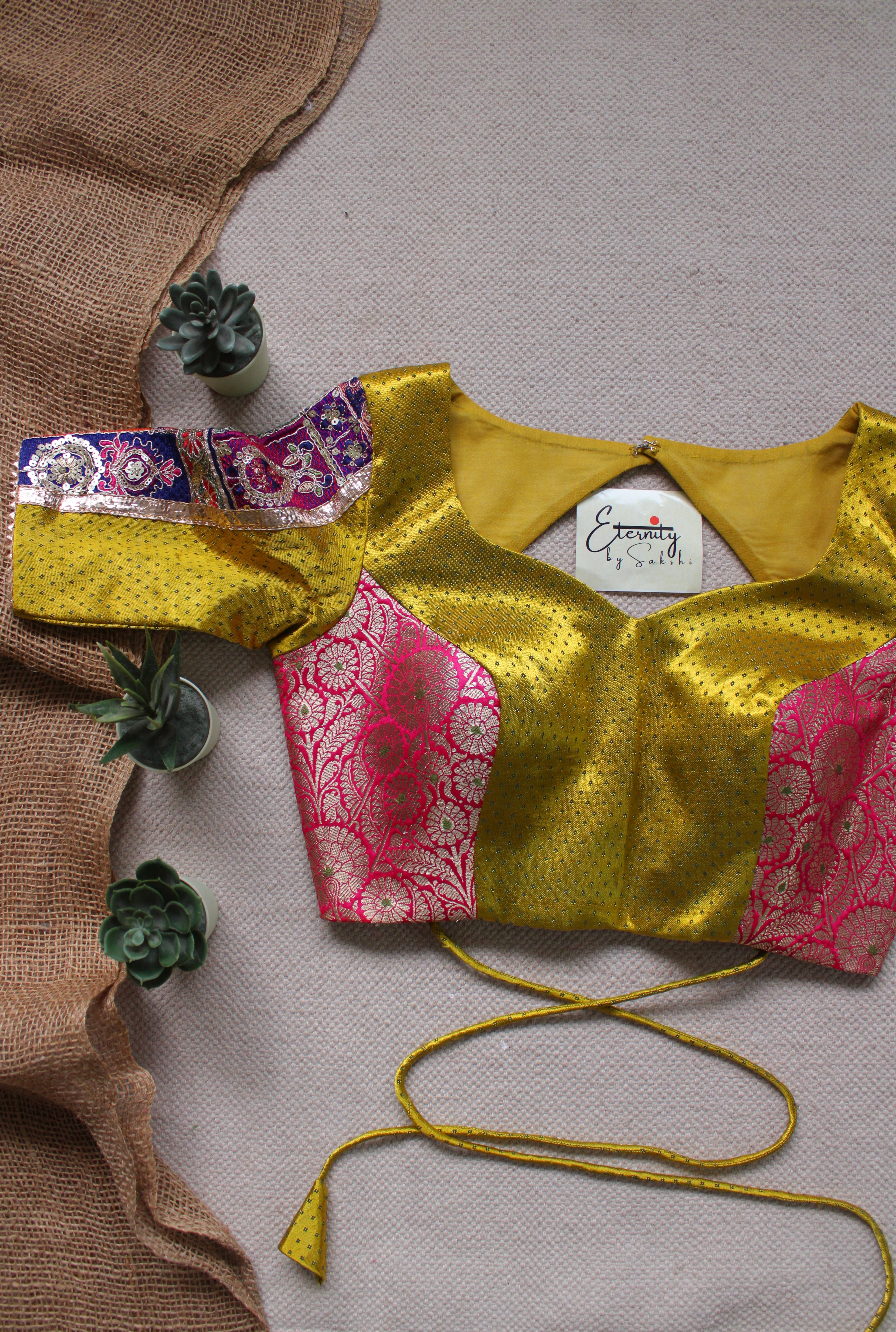 Peela Navratri Noor Blouse