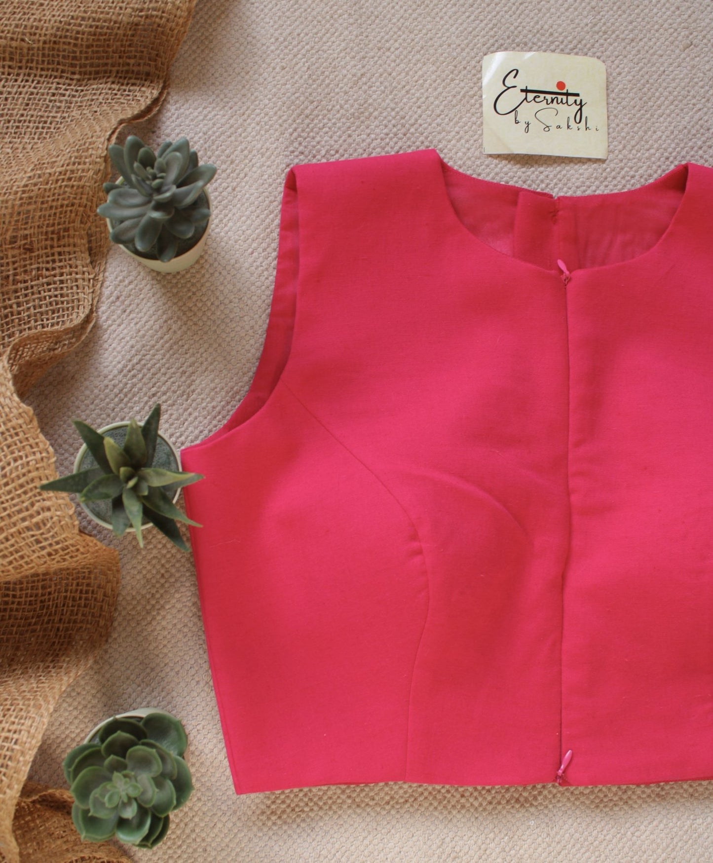 Pink Double Zip Mood Blouse - Eternity by Sakshi