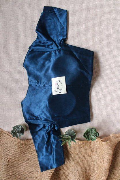 Navy Blue Dhruv Tara Patch Blouse