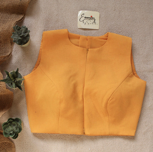 Mustard Double Zip Mood Blouse - Eternity by Sakshi