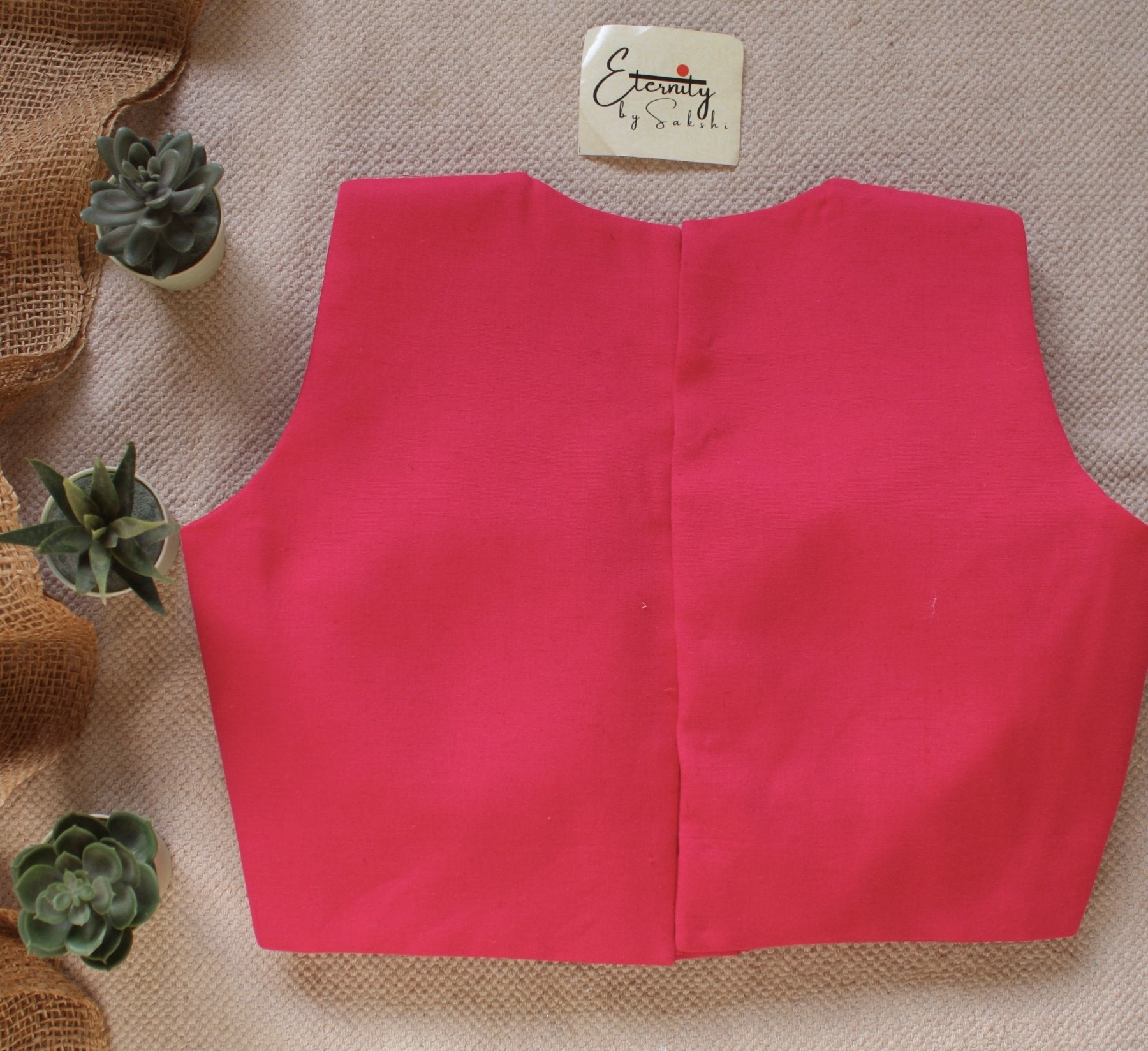 Pink Double Zip Mood Blouse - Eternity by Sakshi