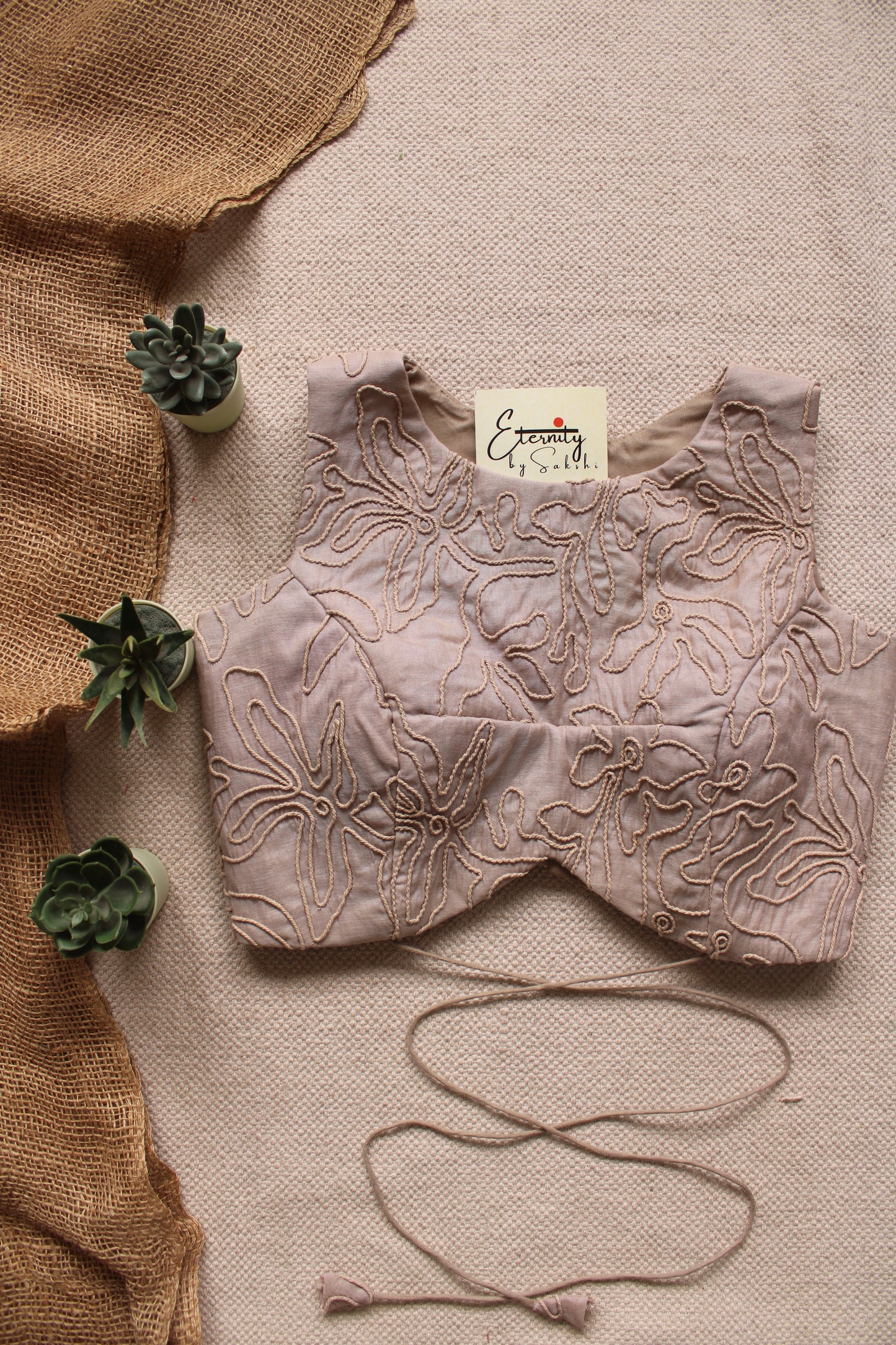 Dusty Mauve Floral Navya Blouse