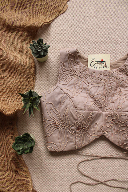 Dusty Mauve Floral Navya Blouse