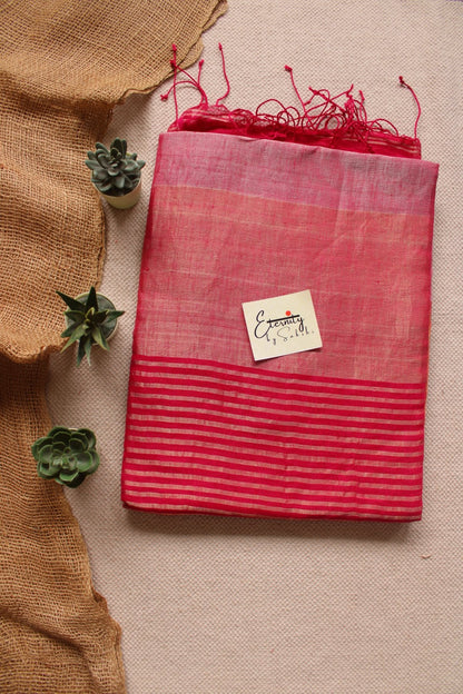 Nayana Metallic Pink Saree - Eternity by Sakshi