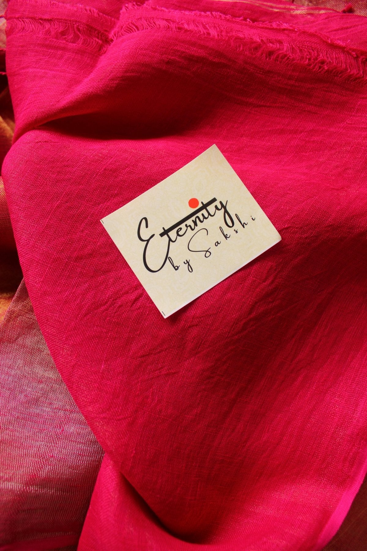 Nayana Metallic Pink Saree - Eternity by Sakshi