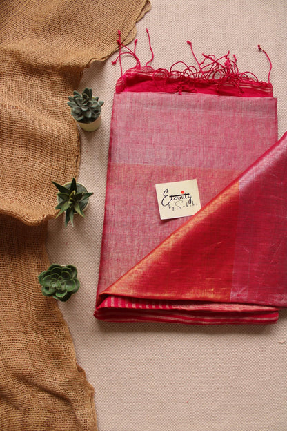 Nayana Metallic Pink Saree - Eternity by Sakshi