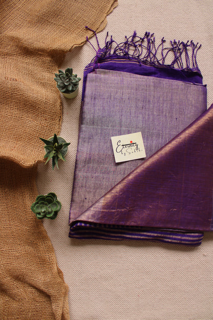 Nayana Metallic Purple Saree