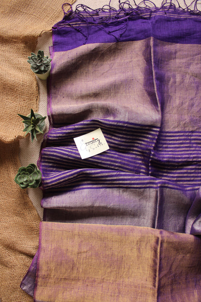 Nayana Metallic Purple Saree