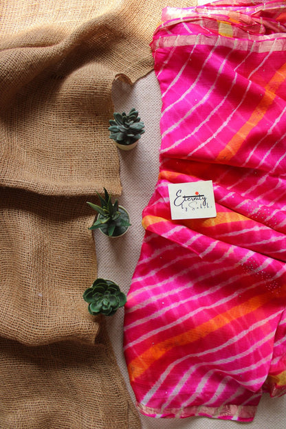 Pink Kesar Kota Doriya Saree - Eternity by Sakshi