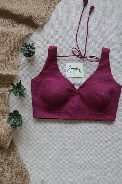 Rosy Pink Madhubala Blouse