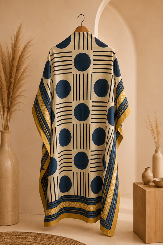 Kaftan Fabric Nayra Dots - Eternity by Sakshi