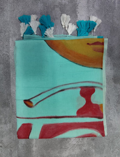 Stree Handpainted Garage Saree - Eternity by Sakshi