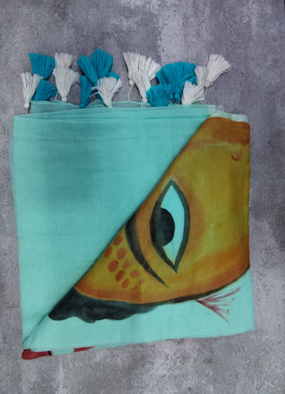 Stree Handpainted Garage Saree - Eternity by Sakshi