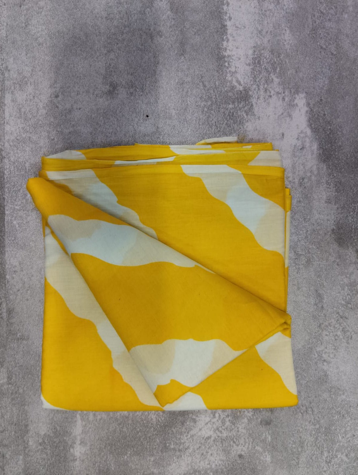 Yellow Wavy Handpainted Garage Saree - Eternity by Sakshi