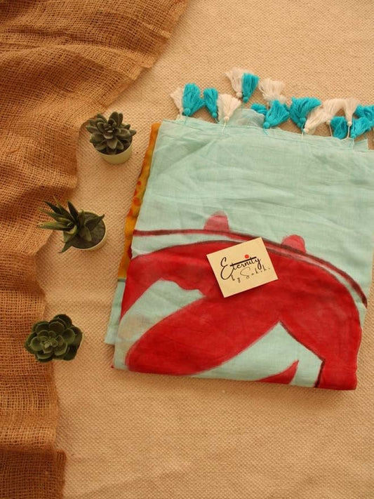 Stree Handpainted Garage Saree - Eternity by Sakshi