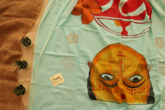 Stree Handpainted Garage Saree - Eternity by Sakshi