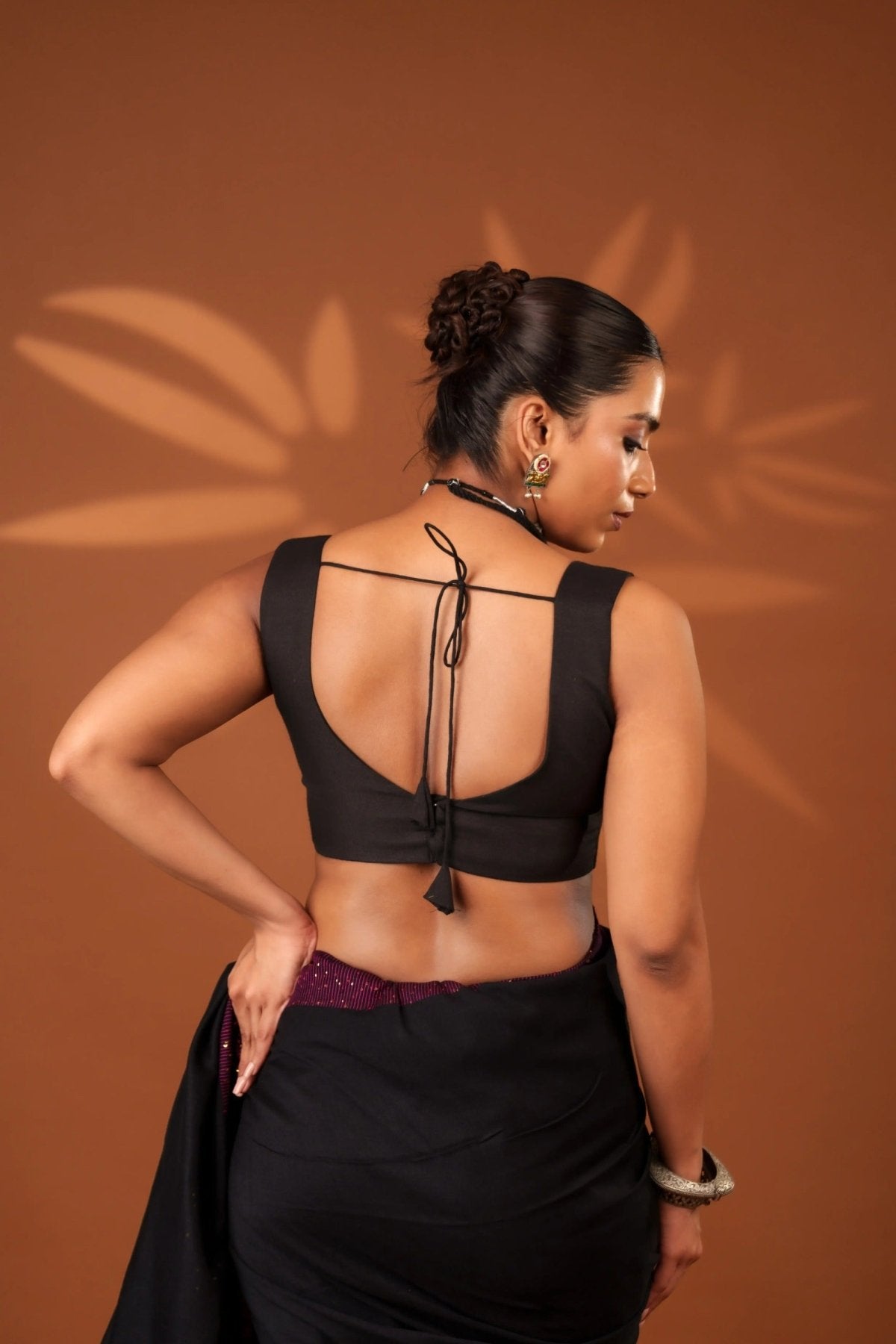 Black Madhubala Blouse - Eternity by Sakshi