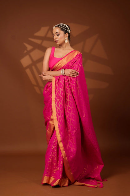 Pink Embrace Saree - Eternity by Sakshi