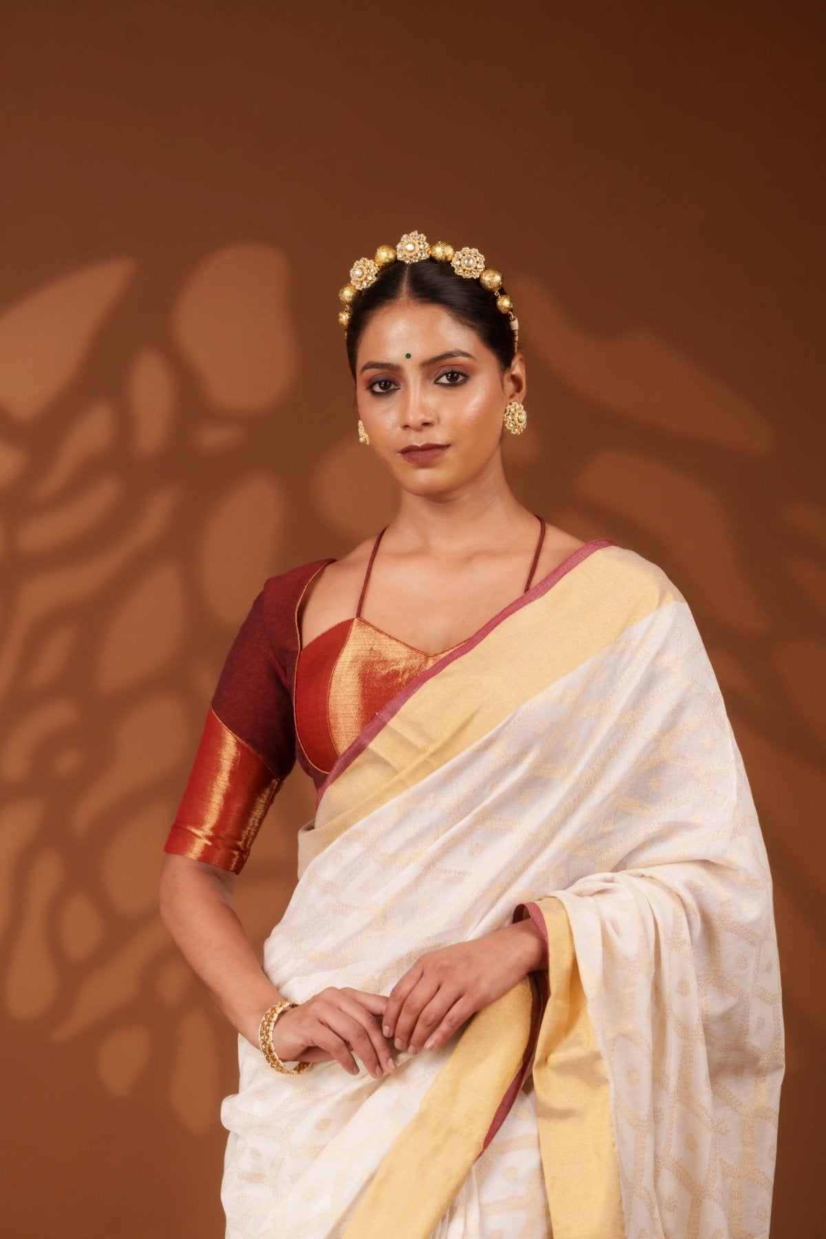 White Embrace Saree - Eternity by Sakshi