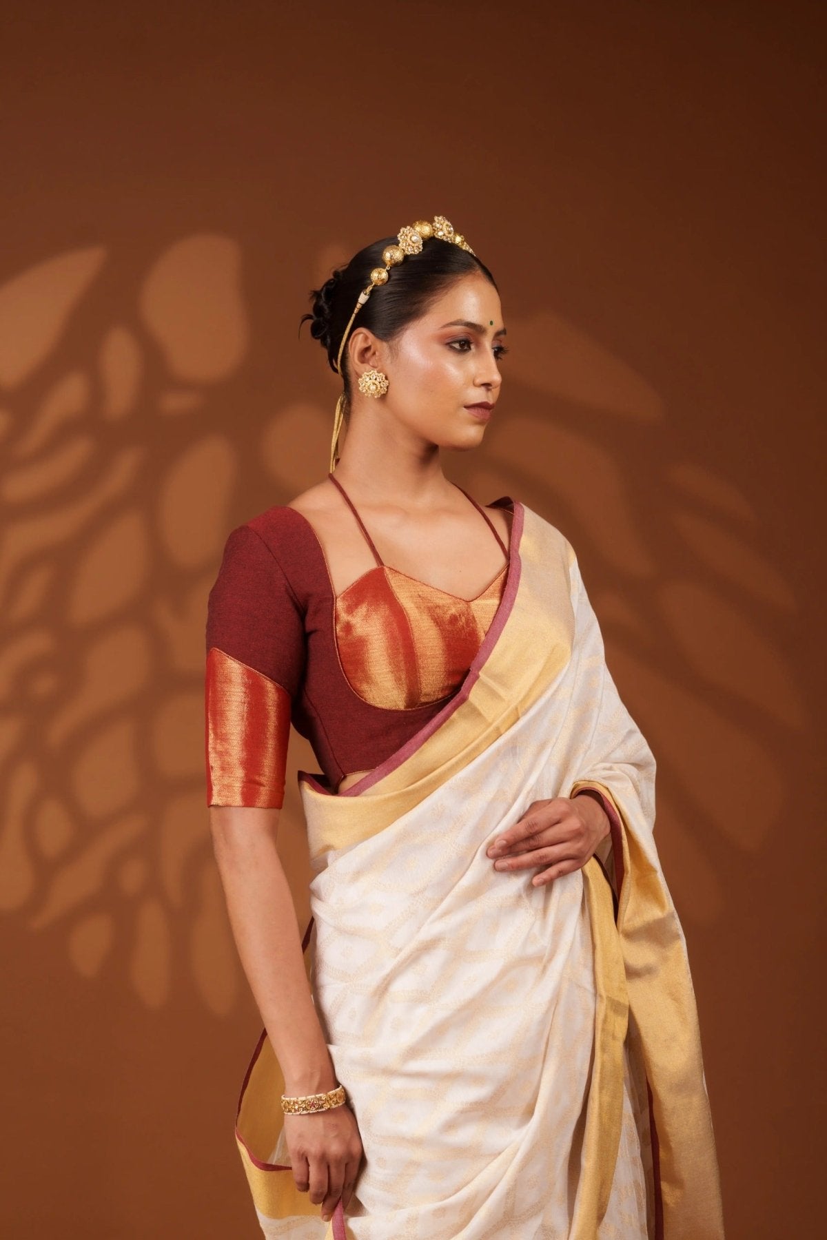 White Embrace Saree - Eternity by Sakshi