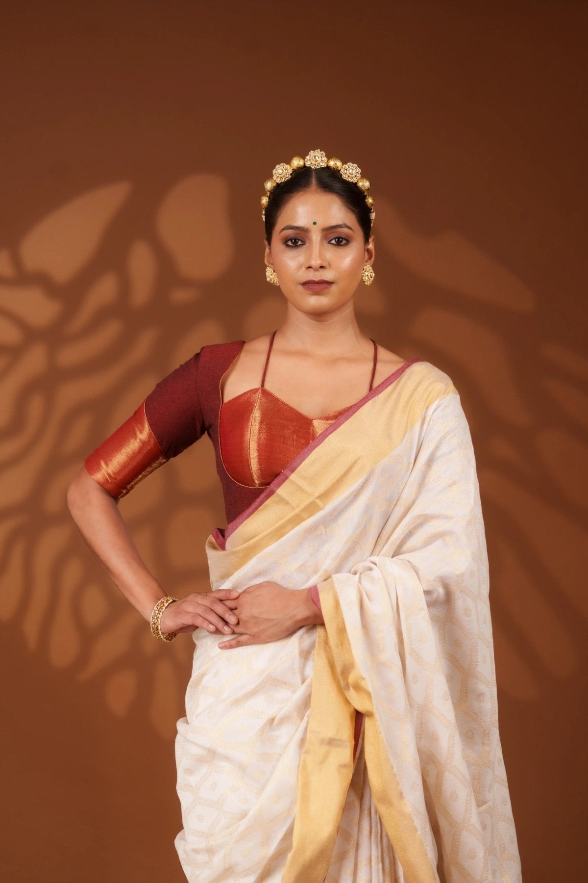 White Embrace Saree - Eternity by Sakshi