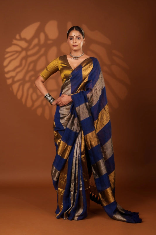 Nayana Blue Saree - Eternity by Sakshi