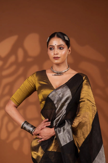 Nayana Black Saree - Eternity by Sakshi