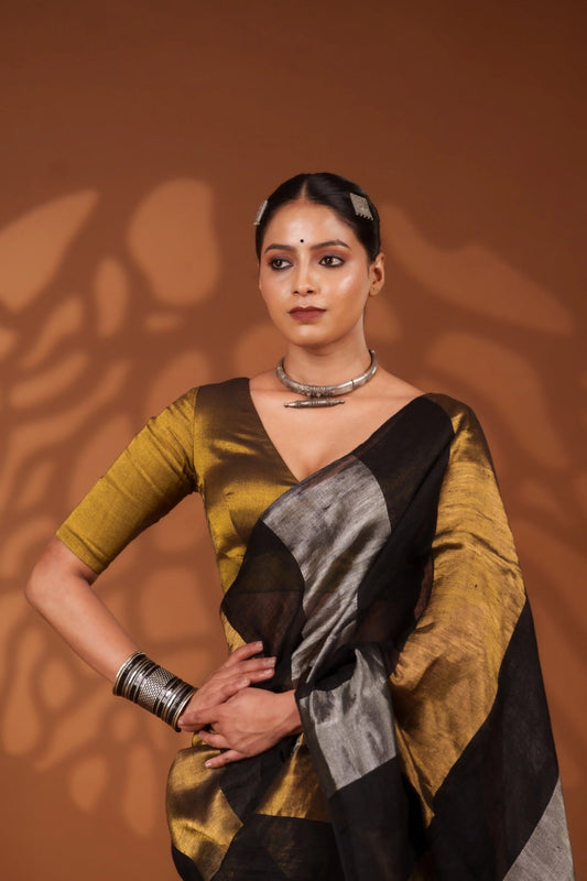 Nayana Black Saree - Eternity by Sakshi