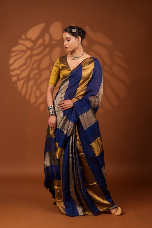 Nayana Blue Saree - Eternity by Sakshi