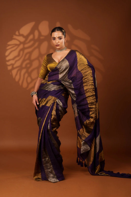 Nayana Purple Saree - Eternity by Sakshi
