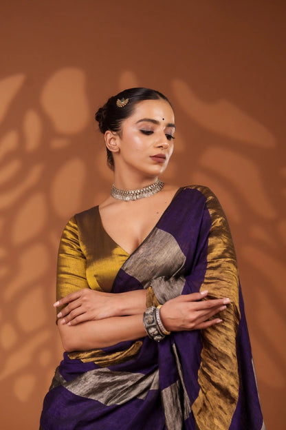 Nayana Purple Saree - Eternity by Sakshi