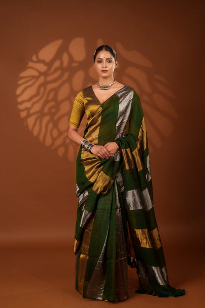 Nayana Green Saree - Eternity by Sakshi